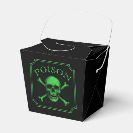 Giftschädel und Crossbones, Halloween-Design Print Geschenkschachtel