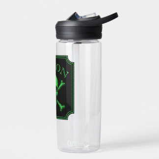 Giftschädel und Crossbones, Halloween-Design Print Trinkflasche