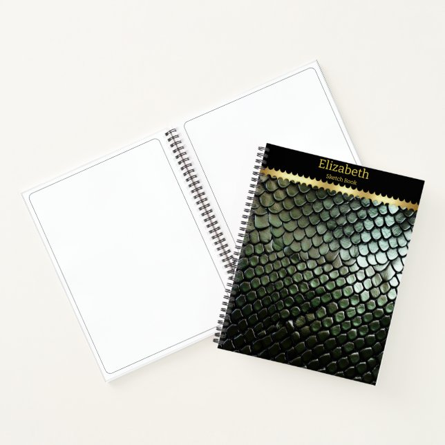 Giftschlangenmuster in der Natur Notizbuch (Innenseite)