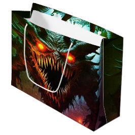 Gifttasche für Monster Halloween Große Geschenktüte