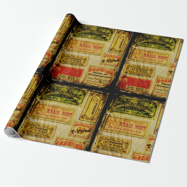 Giftverpackungspapier Gift Apotheke Geschenkpapier (Ungerollt)