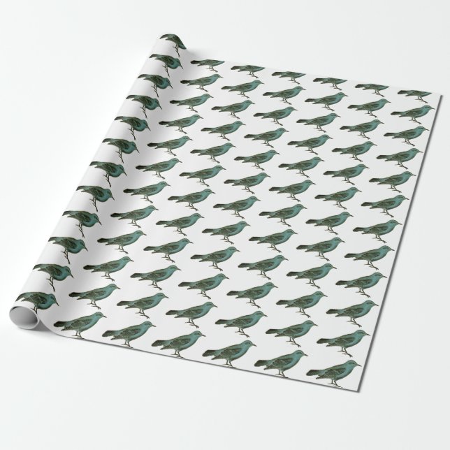 Giftwrap:  Drosseln des Glückes Geschenkpapier (Ungerollt)