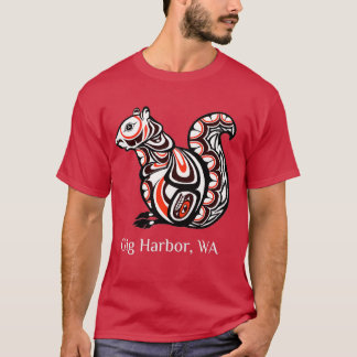 Gig Harbour Washington Native American Tribal Squi T-Shirt