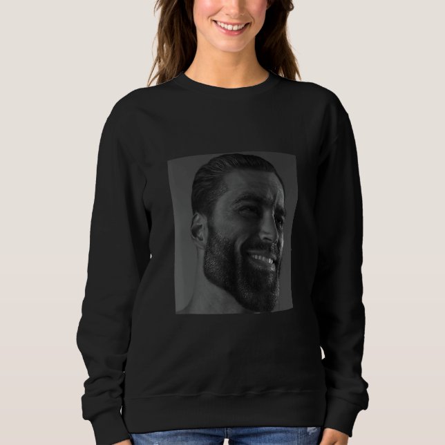 Gigachad Average Sigma Male Grindset Meme 1 Sweatshirt (Vorderseite)