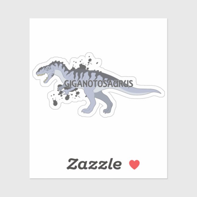 Giganotosaurus Aufkleber (Blatt)