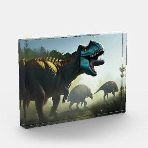 Giganotosaurus Dinosaures Prowling, Bloc Photo