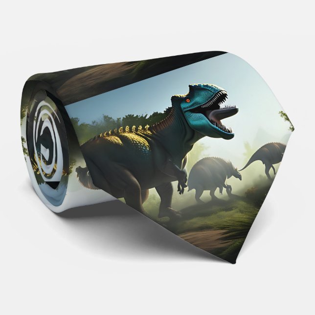 Giganotosaurus Dinosaures Prowling, Cravate (Roulé)