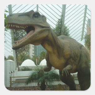 Giganotosaurus Dinosaurier-Sticker Quadratischer Aufkleber