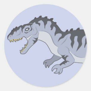 Giganotosaurus (Gesicht) Runder Aufkleber