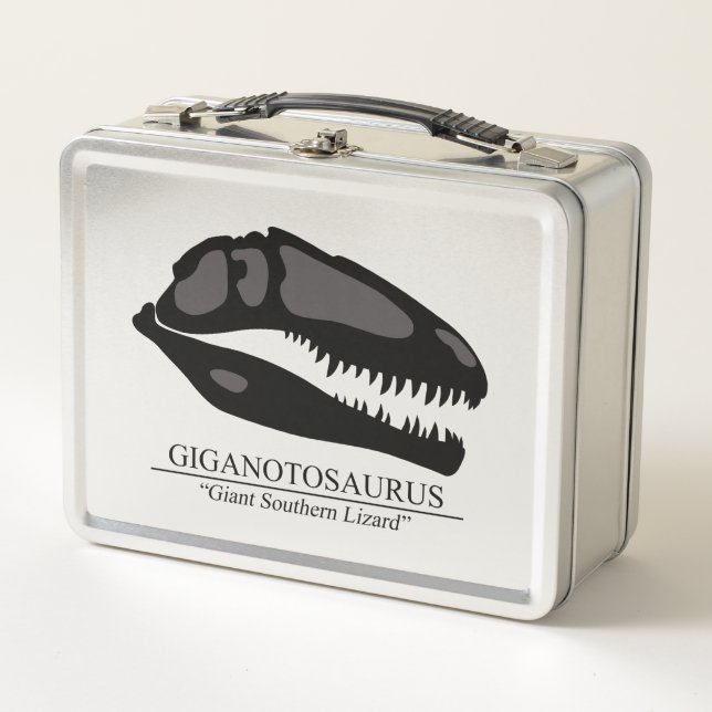 Giganotosaurus Skull Metall Brotdose (Vorderseite)