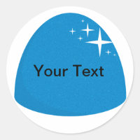 Gigant Blue Gumdrop Bonbon Buffet Party Sticker