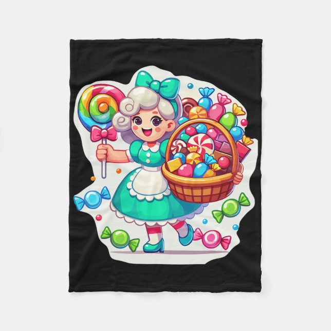 Gigant Candy Land Game Crew Candy Land Kostüme Adu Fleecedecke (Vorderseite)