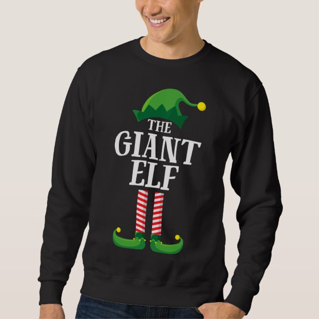 Gigant Elf Matching Family Group Weihnachtsfest Pa Sweatshirt (Vorderseite)