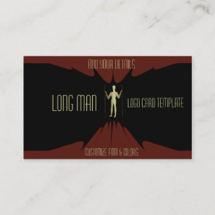 Gigant Simple Gold Man Logo Visitenkarte