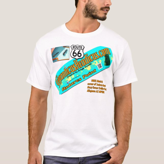 Giganticus Headicus Weg 66 Kingman Arizona T-Shirt (Vorderseite)