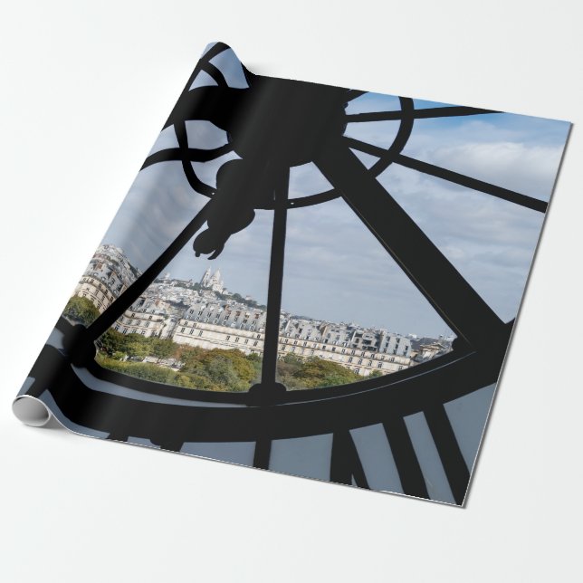 Gigantische Glasuhr im Musée d'Orsay - Paris Geschenkpapier (Ungerollt)