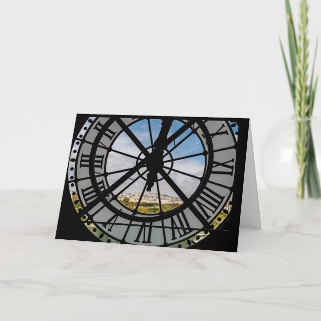 Gigantische Glasuhr im Musée d'Orsay - Paris Karte (Vorderseite)