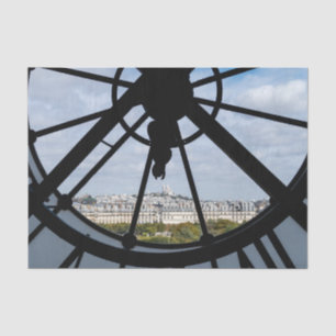 Gigantische Glasuhr im Musée d'Orsay - Paris Seidenpapier