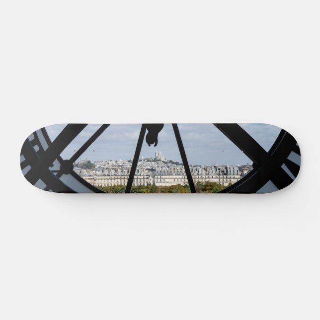 Gigantische Glasuhr im Musée d'Orsay - Paris Skateboard (Horizontal)