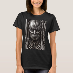 Giger Inspirierte Alien Astronautin T-Shirt