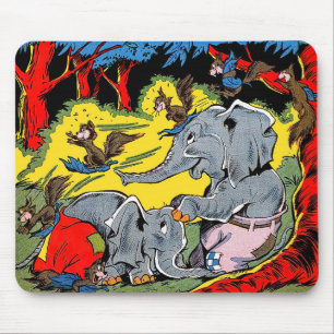 Giggle Animal Vintag Comic Mousepad