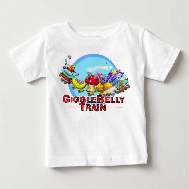 GiggleBellies der GiggleBellie Zug Baby T-shirt (Vorderseite)