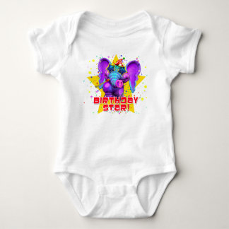 "GiggleBellies" Geburtstags-Stern! Baby Strampler