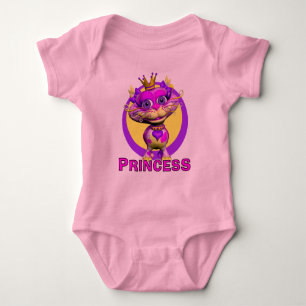 GiggleBellies Prinzessin der Katze Baby Strampler
