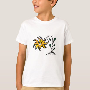 Giggling Gardens: Sketchy Style Blume Zeichnend T-Shirt