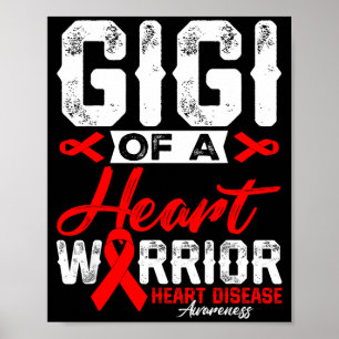 Gigi als Herz-Krieger Herzkrankheit Rotes Band M Poster