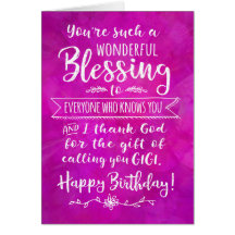 Gigi Anniversaire, Tu es une Bénédiction