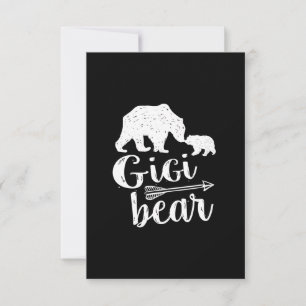 Gigi Bär Urgroßmutter Geschenk Karte