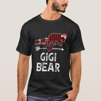 Gigi Bear Christmas Pajama Roter Kariert Buffalo F T-Shirt