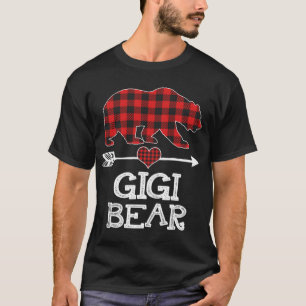 Gigi Bear Christmas Pajama Roter Kariert Buffalo F T-Shirt
