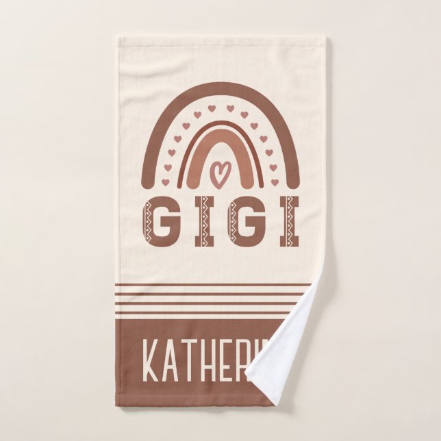 Gigi Boho Rainbow Niedliche Grandma Geschenke Handtuch (Handtuch)