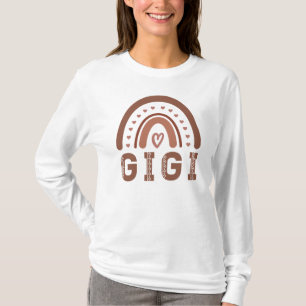Gigi Boho Rainbow Niedliche Grandma Geschenke T-Shirt