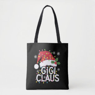 Gigi Claus Weihnachtslicht Pajama Familie Matching Tasche