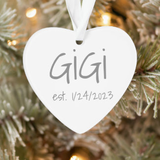 Gigi-Datum Akronylic Ornament