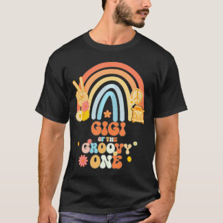 Gigi der Groovy One Rainbow Boho Birthday Party T-Shirt