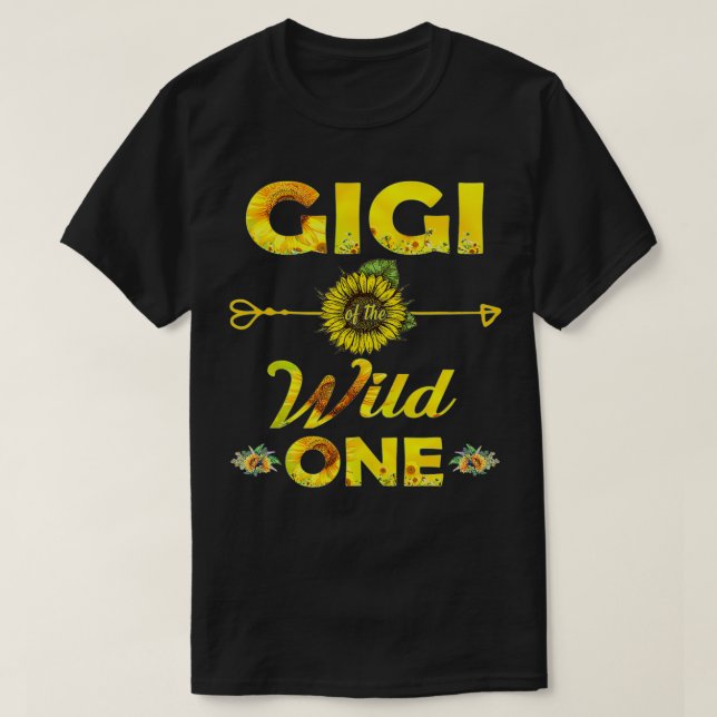 Gigi der wilden 11St Birthday Sonnenblume Outfit T-Shirt (Design vorne)
