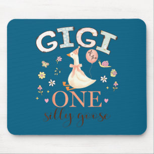 Gigi des einen albernen Gänsekindes 1. Geburtstags Mousepad
