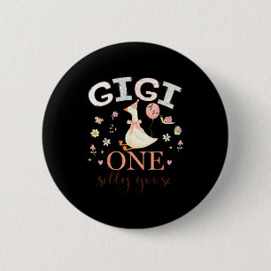 Gigi des einen albernen Gänsekindes zum 1. Geburts Button