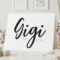 Gigi EST-Jahresankündigung Elegantes Skript