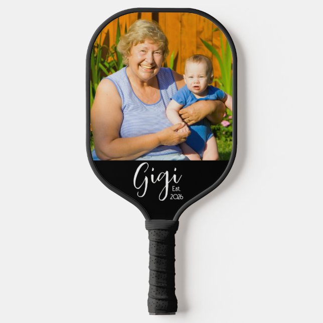 Gigi Established Foto-Geschenk Pickleball Schläger (Vorderseite)
