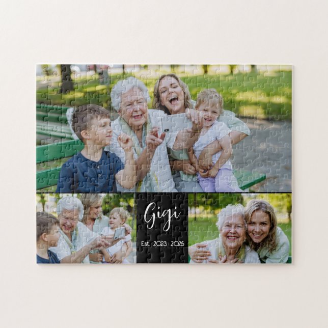 Gigi Established Script Schwarz 3 Foto (Horizontal)