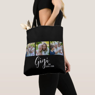 Gigi Etablierte Schrift Schwarz 3 Foto Tasche