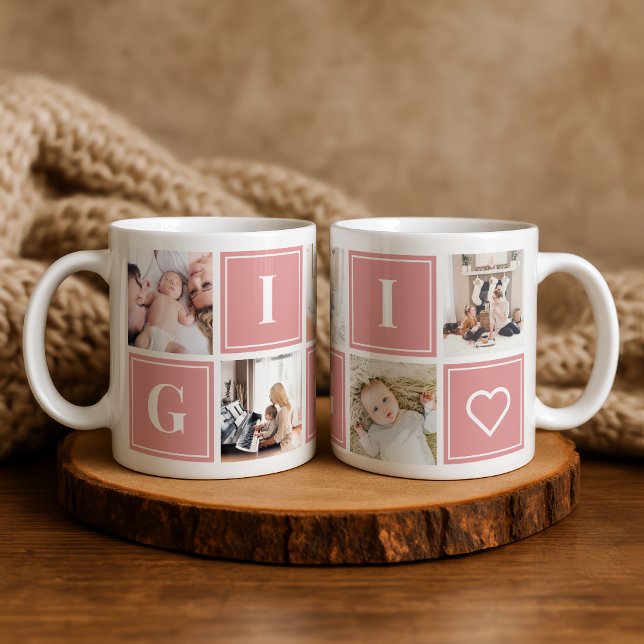 Gigi Foto Collage Custom Giant Coffee Tasse (Von Creator hochgeladen)