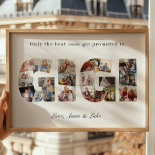 Gigi-Fotocollage - Erinnerung für Oma von den Enke Poster