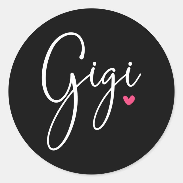 Gigi für Grandma Mother Day Grand Runder Aufkleber (Vorderseite)