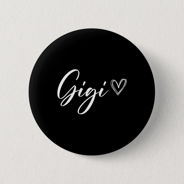 Gigi für Großmutter-Ankündigung Mütter Button (Vorderseite)